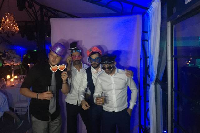 En groupe d'amis