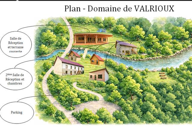 Plan du domaine de Valrioux