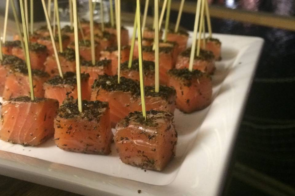 Saumon façon gravlax