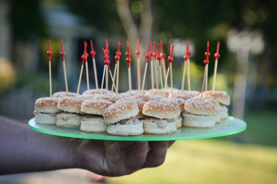 Burger mini de foie gras