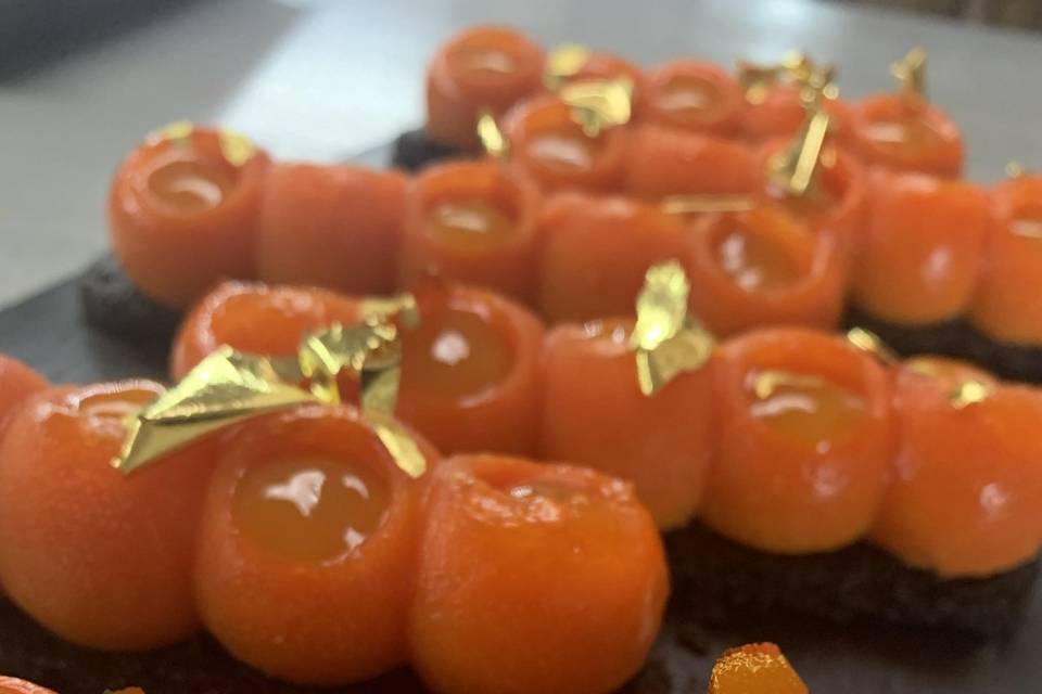 Tarte abricot déstructurée