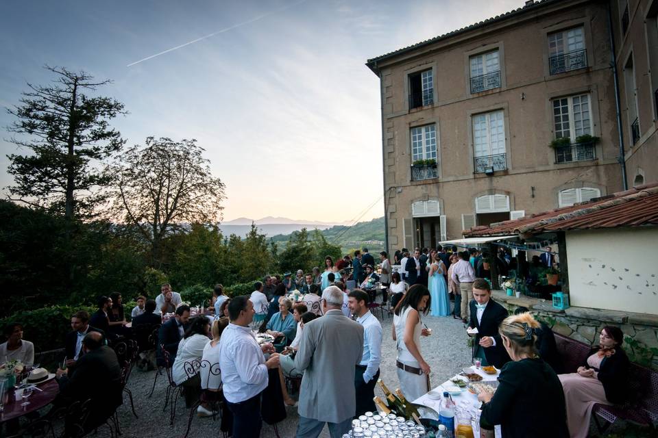 Cocktail vue Pyrénées