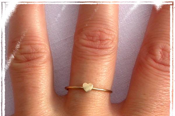 Bague minimaliste or jaune