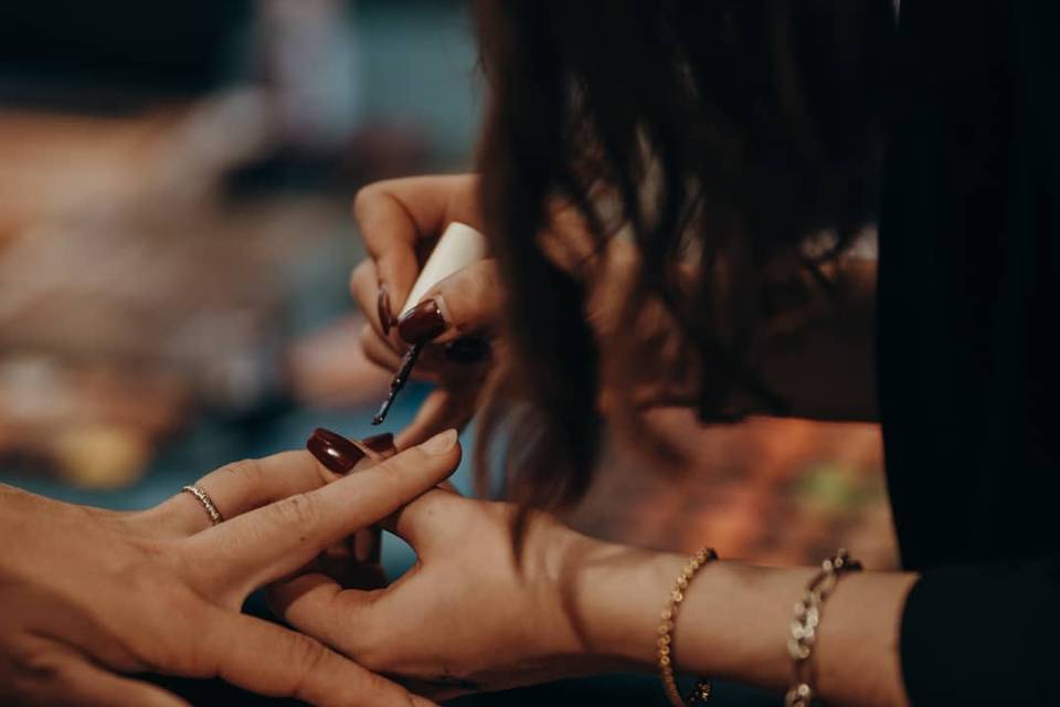 Pose de vernis