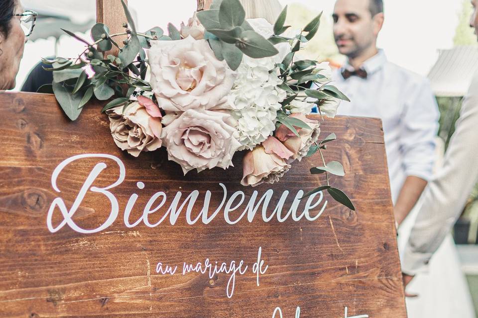 Panneau de bienvenue