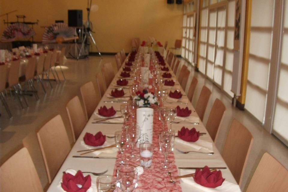 Table de mariage japonais