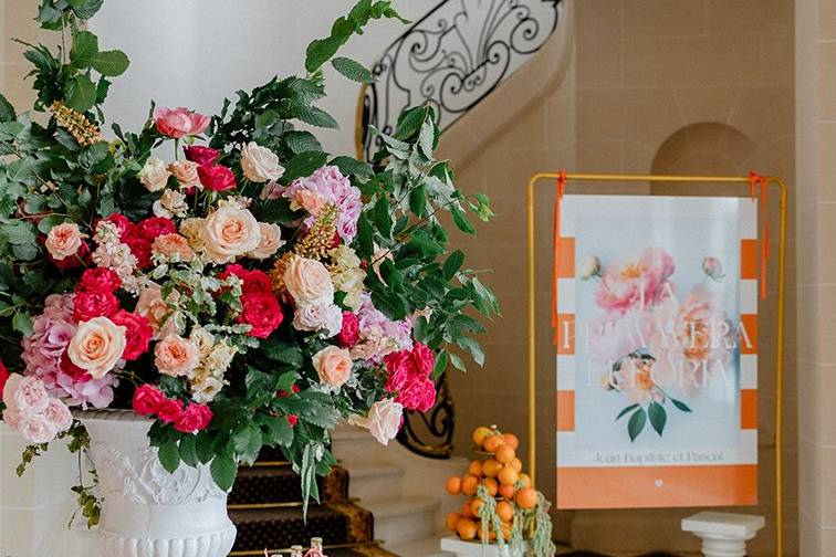 Mariage coloré chic