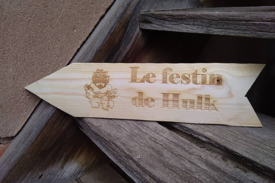 Panneau directionnelle avenger