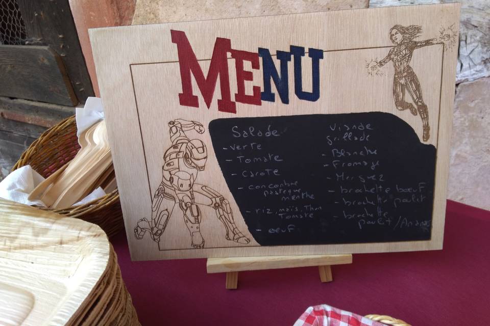Menu ardoise