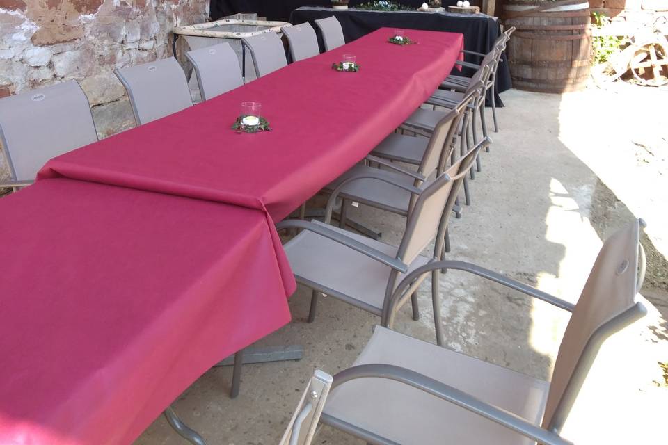 Mise en place décoration
