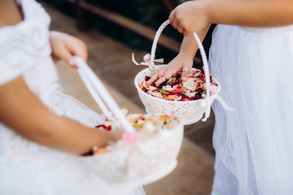 Panier pétales