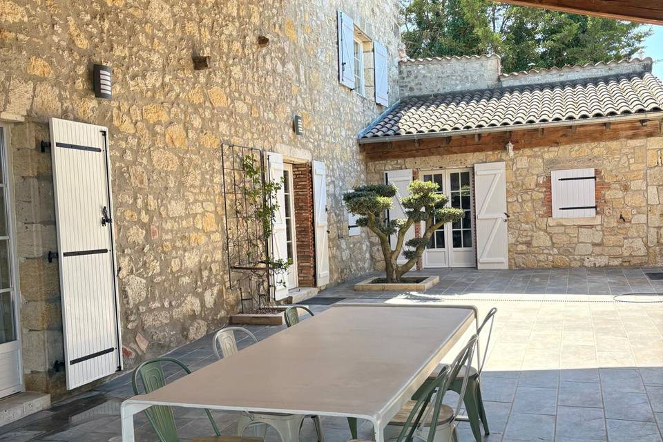 Terrasse pour réception