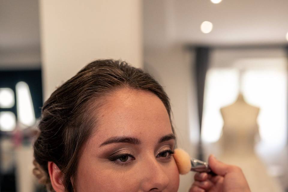 Bride makeup look