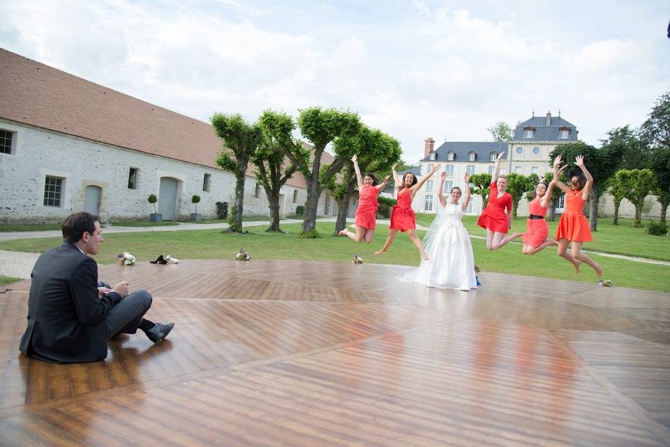 Pendant le vin d'honneur