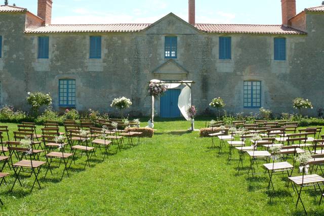 Cérémonie dans le jardin