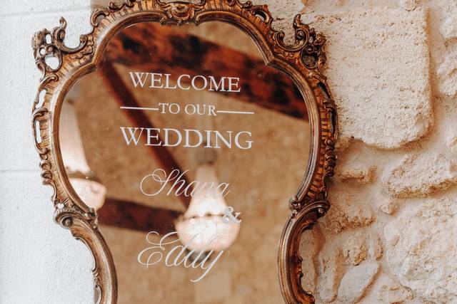Miroir de Bienvenue - Mariage