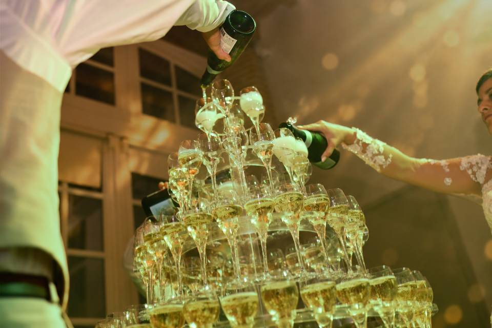 Pyramide de champagne