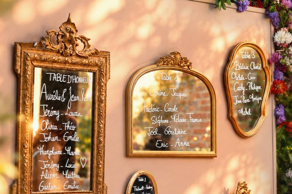 Décoration de réception