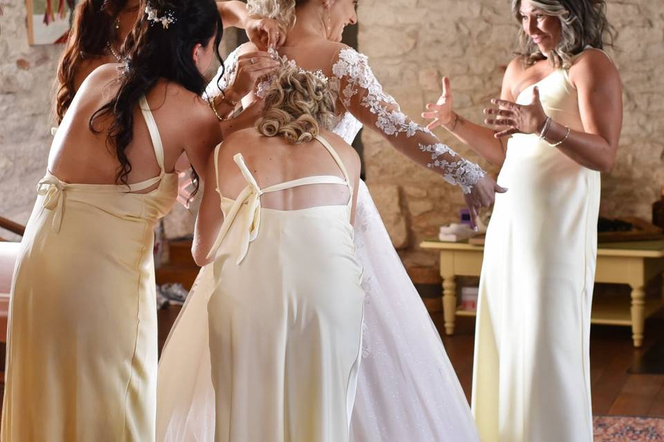 Préparatifs de la mariée