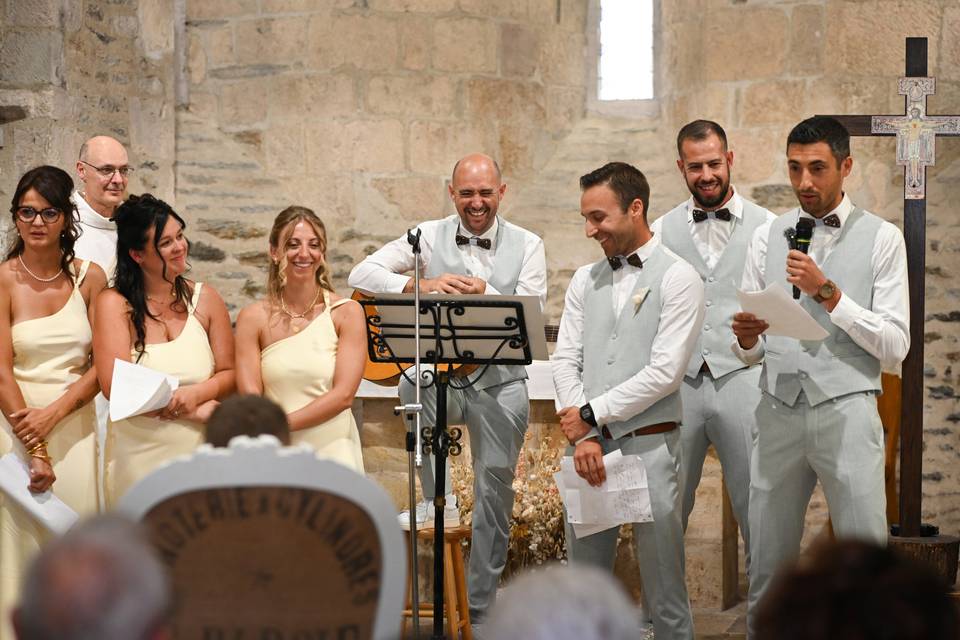 Les mariés et leurs proches