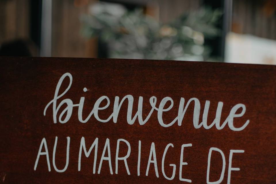 Panneau bienvenue