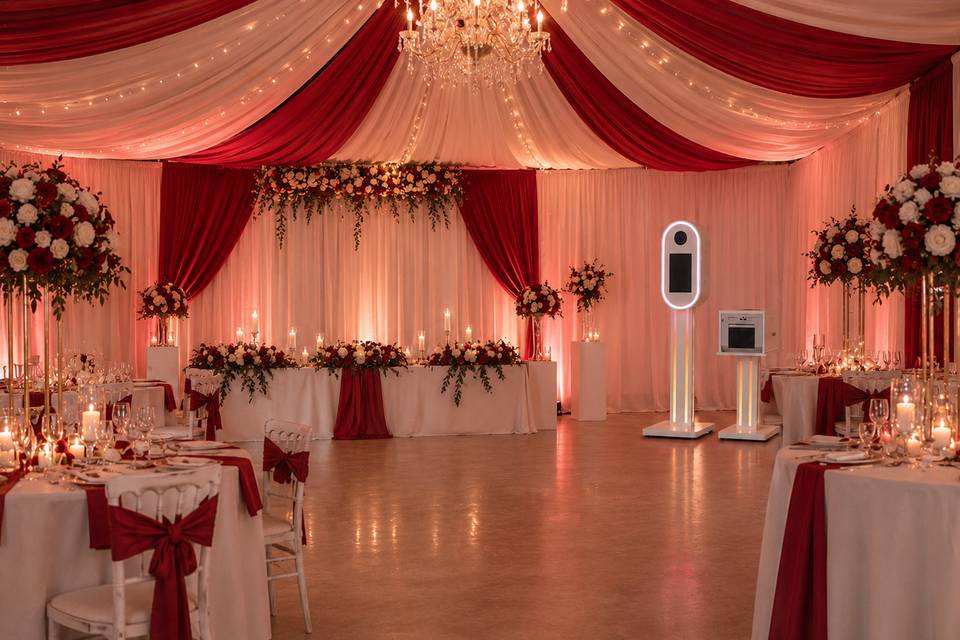 Miroir led imprimante salle