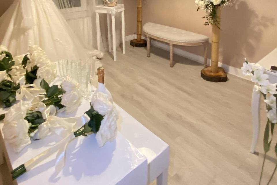 Décoration chambre de mariée