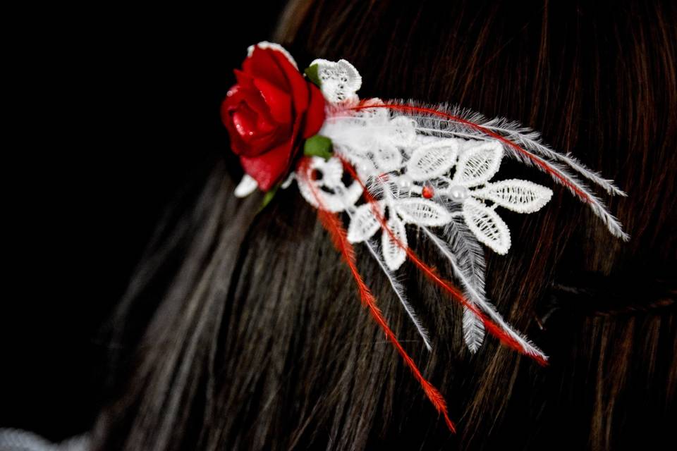 Barrette romantique