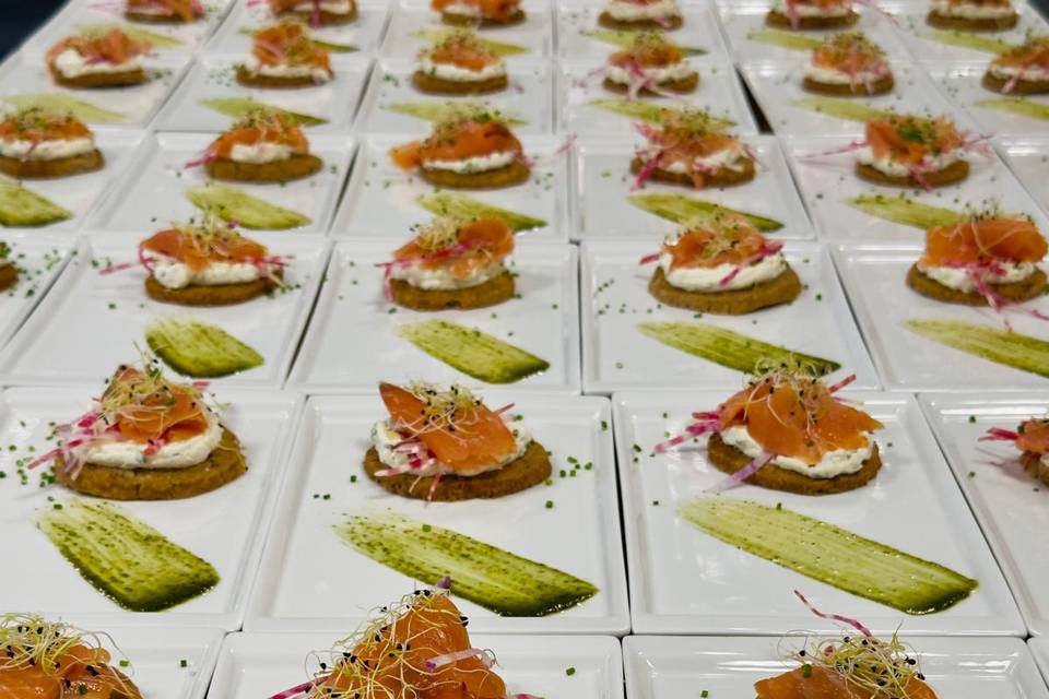 Entrée saumon fumé