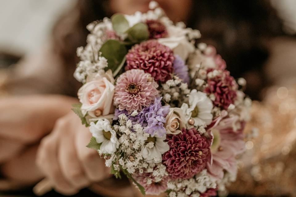 Bouquet rond mariée