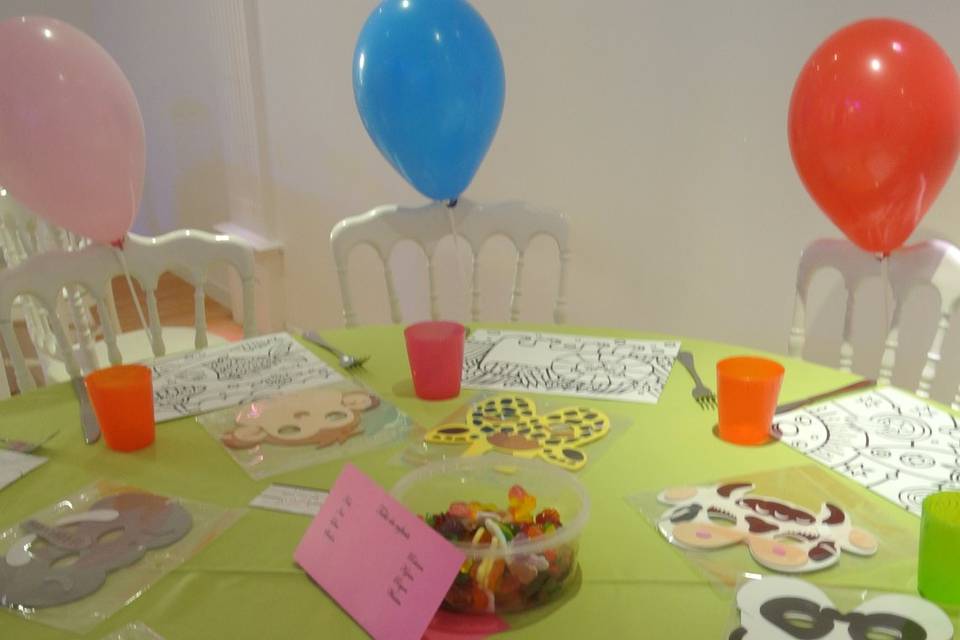 Table des enfants