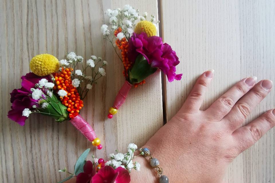 Bracelet et boutonnières