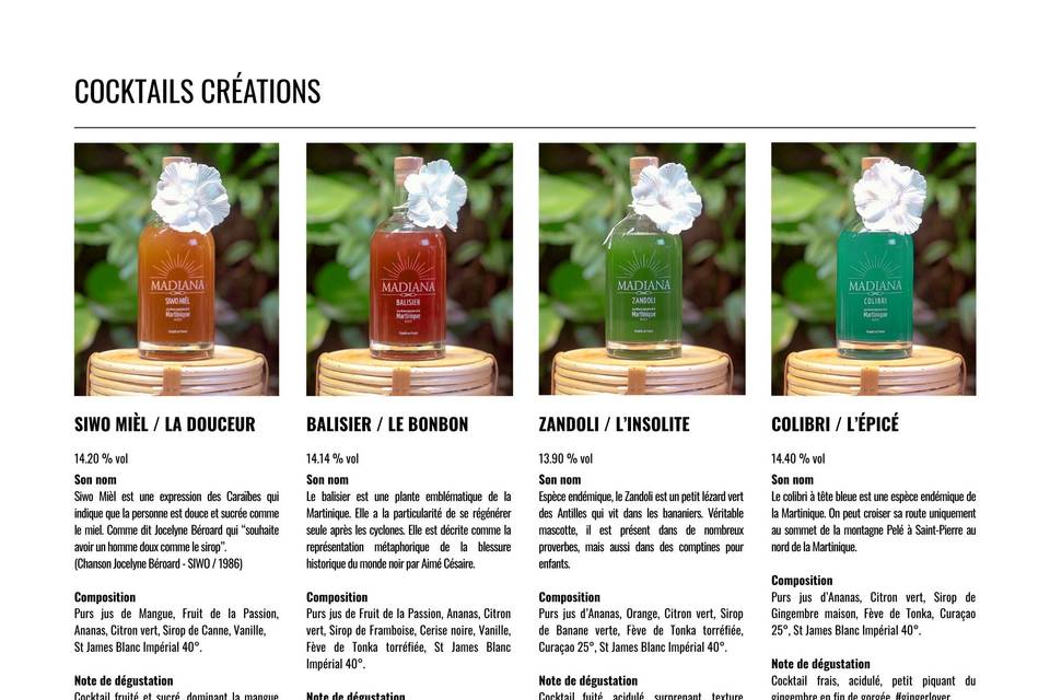 Cocktails création