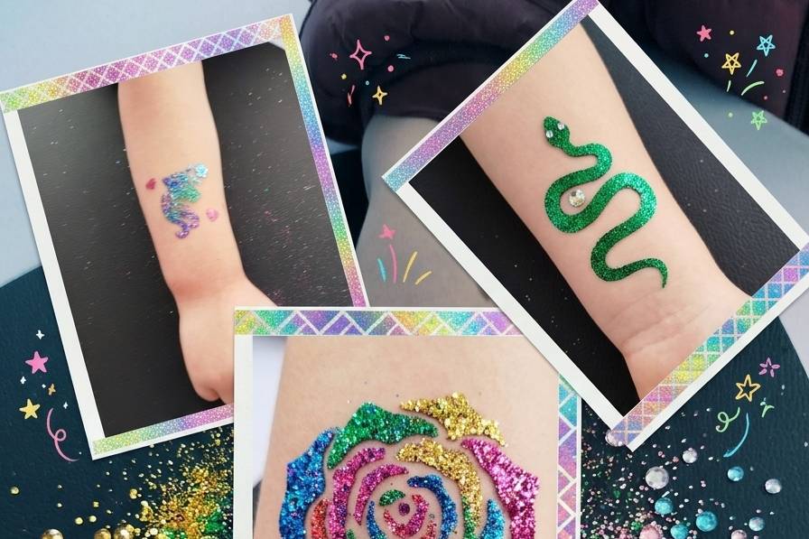 Tatouages Pailletés & Ballons
