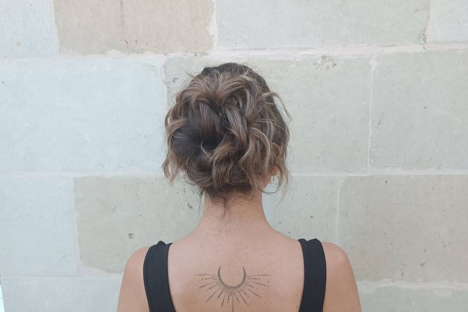 Chignon bohème