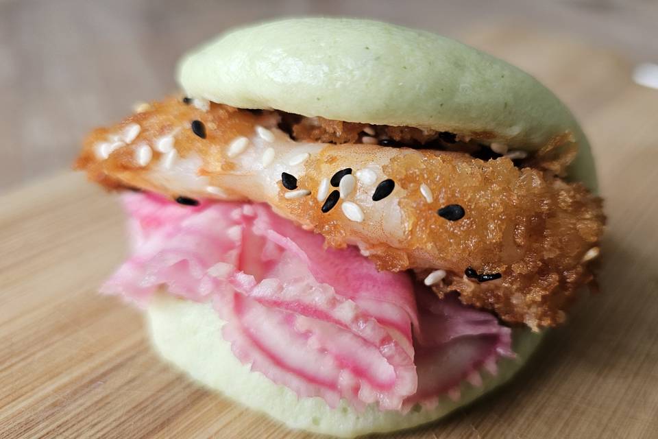 Gua bao crevette