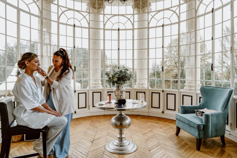 Séance maquillage