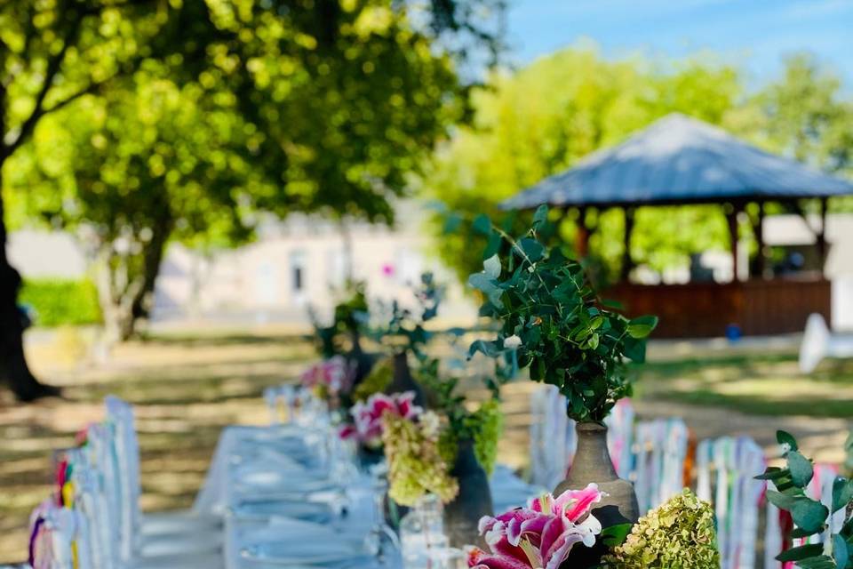 Décoration de table en extérie