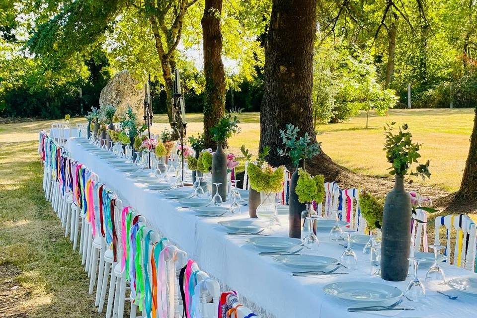 Décoration table extérieur