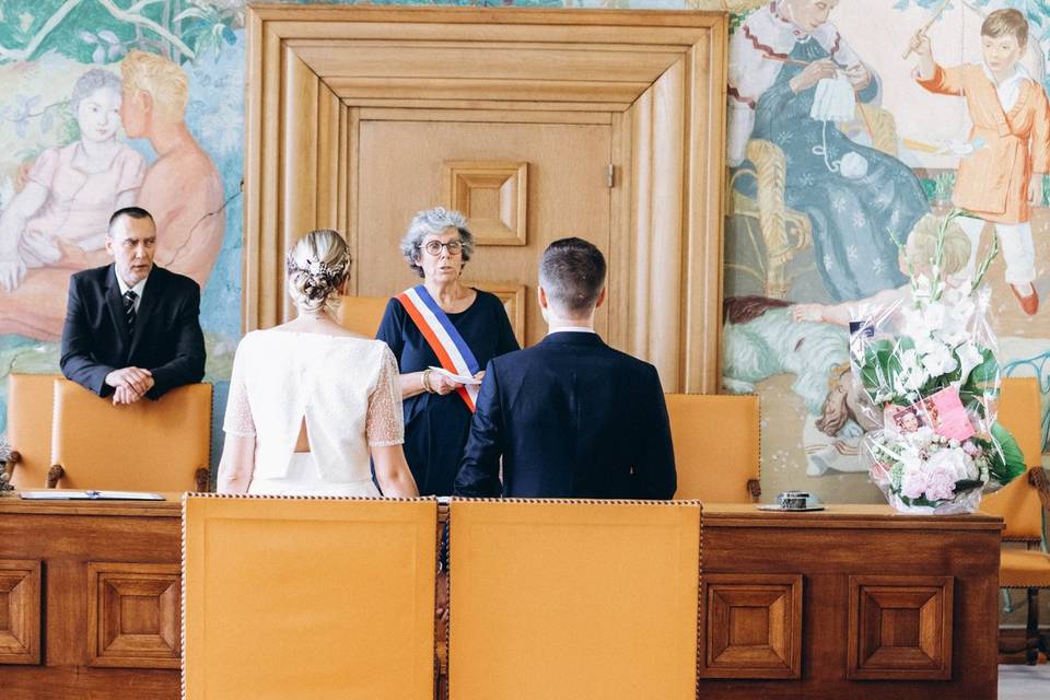 Cérémonie civile à la mairie
