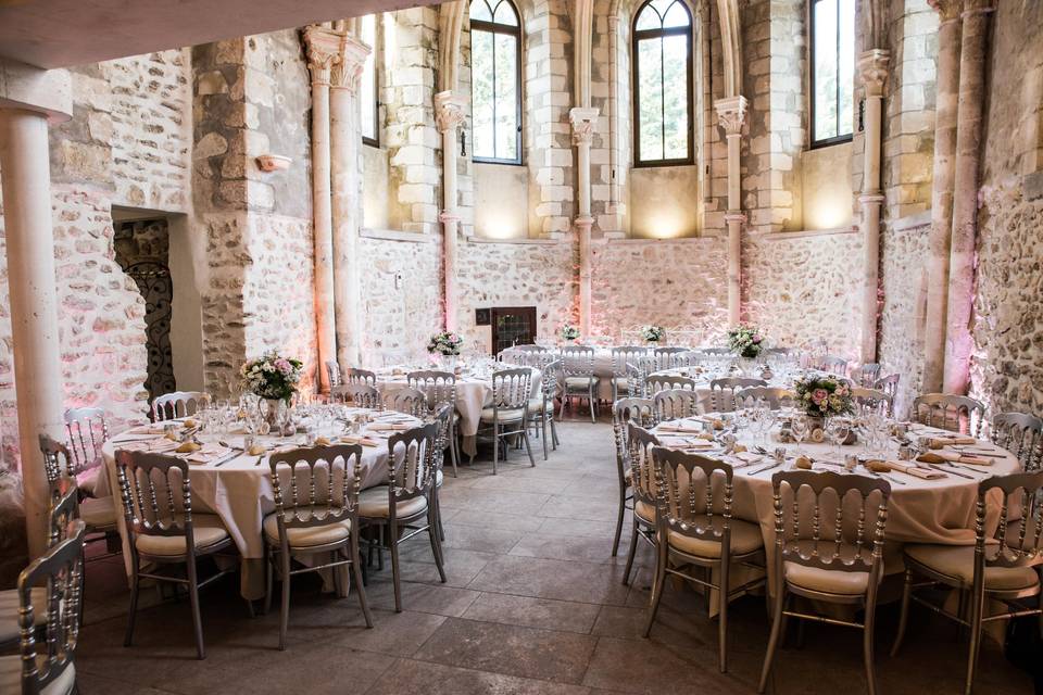 Salle de réception dans un château