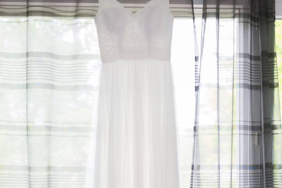 Robe de mariée - préparatifs de la mariée