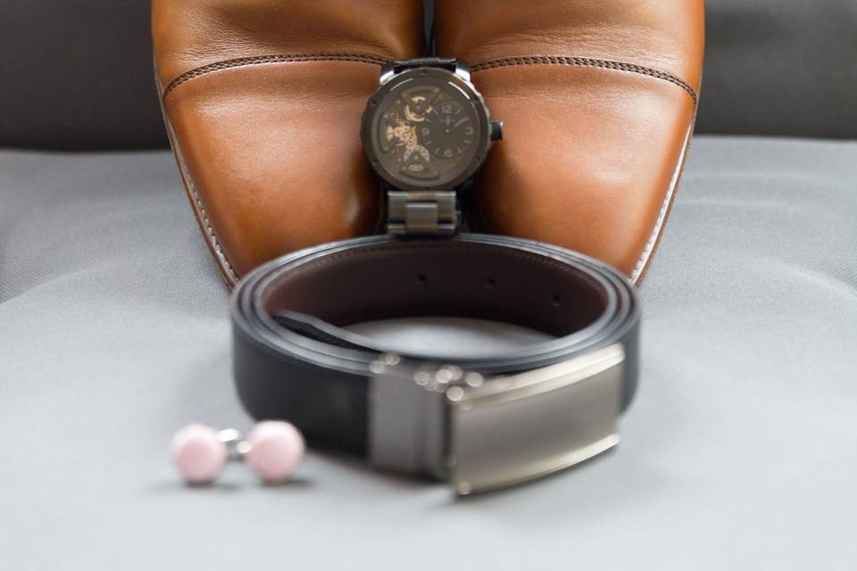 Chaussures en cuir du marié