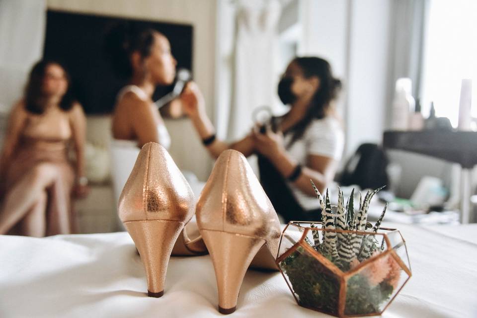 Chaussures des demoiselles d'honneur