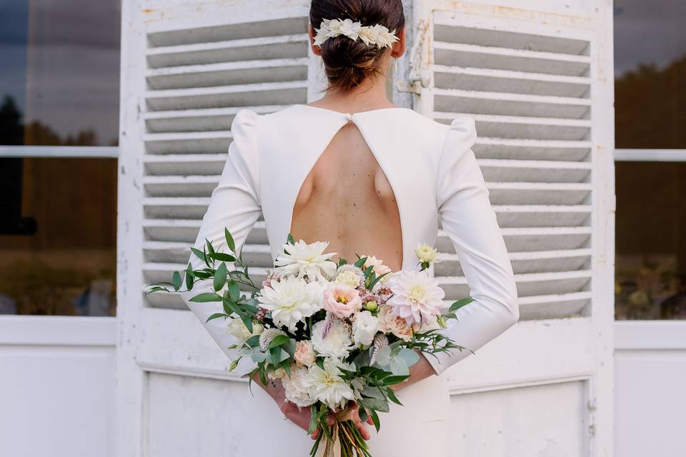 Le bouquet et la mariée