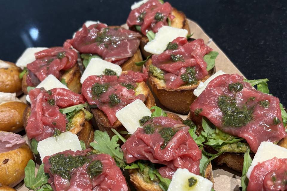 Toast carpaccio