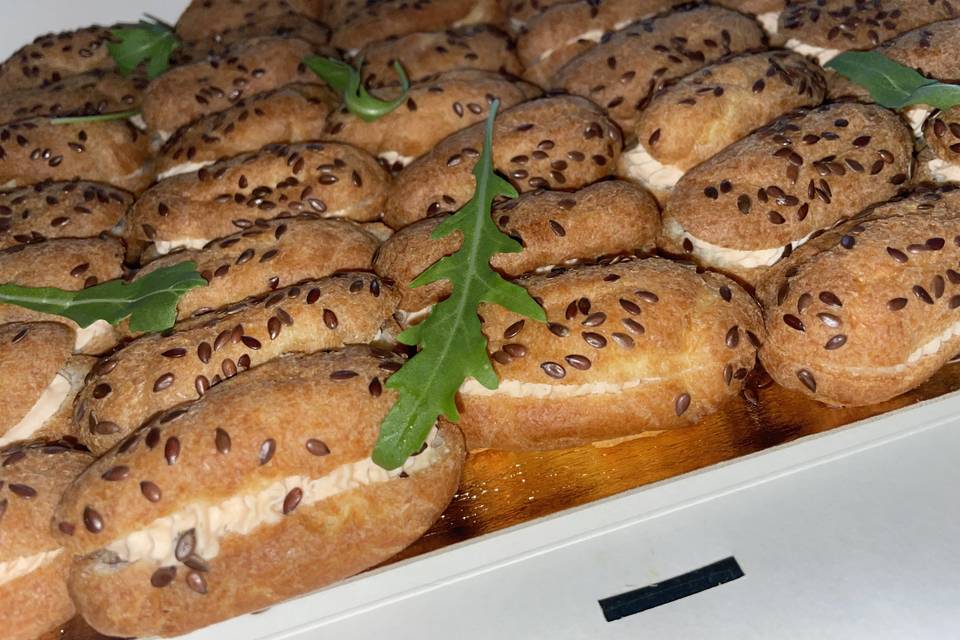 Éclair mousse saumon