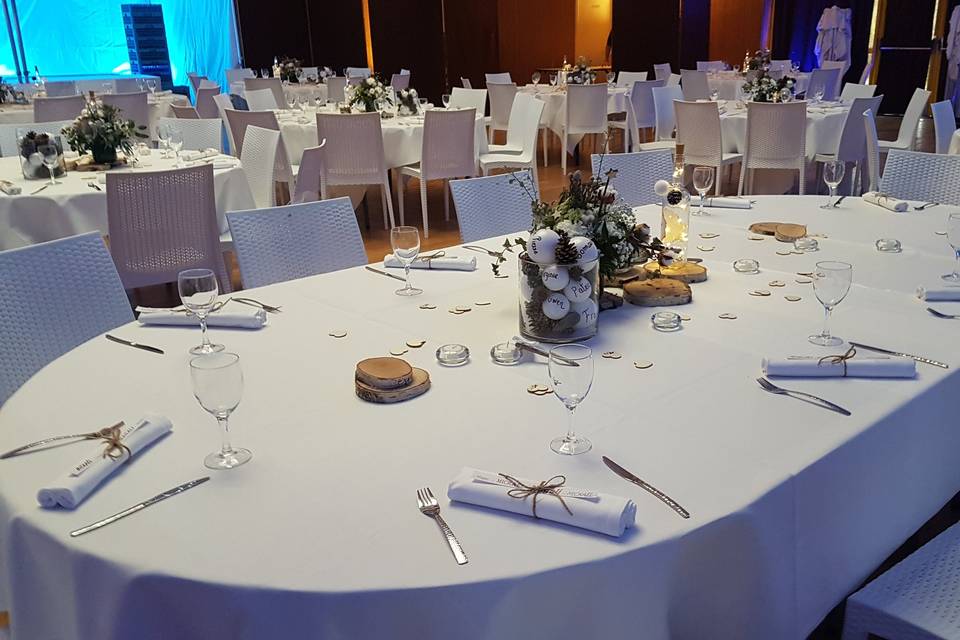 TABLE D HONNEUR MARIAGE HIVER