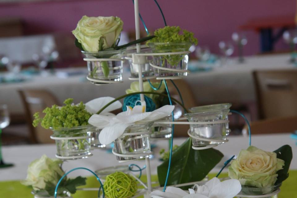 Mariage Anis et Turquoise