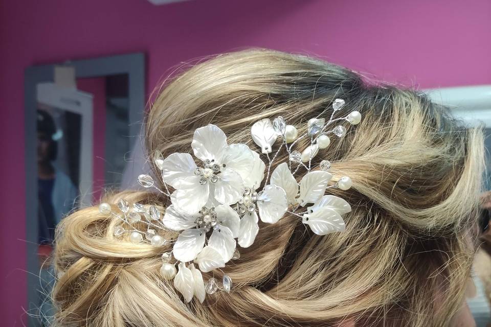 Chignon marieé rajout